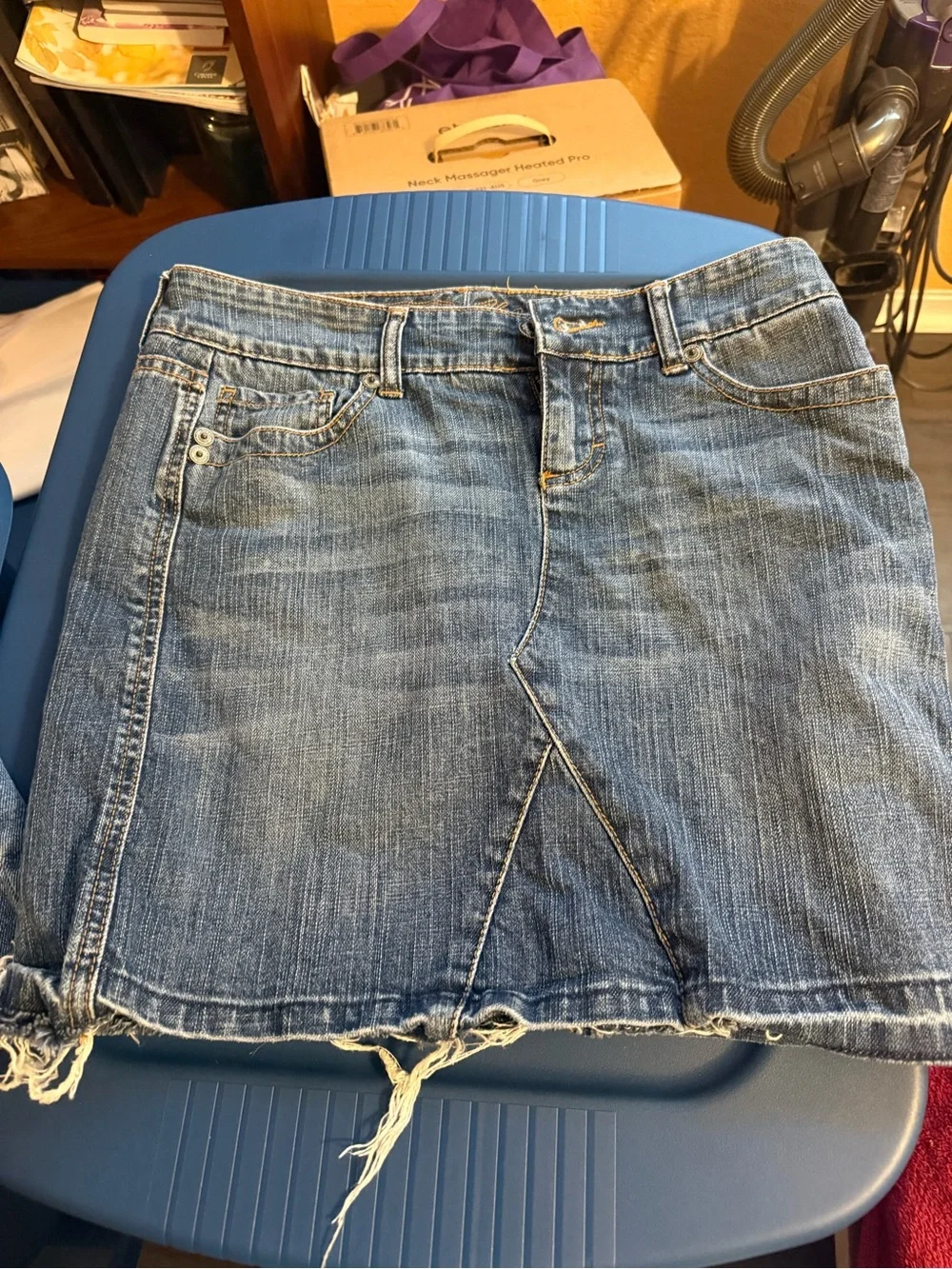 2 jean skirts one Tommy Hilfiger and one ANA Denim Mini Skirt